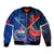 Samoa And France Rugby Bomber Jacket 2023 World Cup Manu Samoa With Les Bleus - Wonder Print Shop