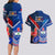 Samoa And France Rugby Couples Matching Long Sleeve Bodycon Dress and Hawaiian Shirt 2023 World Cup Manu Samoa With Les Bleus - Wonder Print Shop