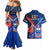 Samoa And France Rugby Couples Matching Mermaid Dress and Hawaiian Shirt 2023 World Cup Manu Samoa With Les Bleus - Wonder Print Shop