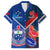 Samoa And France Rugby Family Matching Long Sleeve Bodycon Dress and Hawaiian Shirt 2023 World Cup Manu Samoa With Les Bleus - Wonder Print Shop