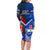 Samoa And France Rugby Family Matching Long Sleeve Bodycon Dress and Hawaiian Shirt 2023 World Cup Manu Samoa With Les Bleus - Wonder Print Shop