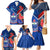 Samoa And France Rugby Family Matching Mermaid Dress and Hawaiian Shirt 2023 World Cup Manu Samoa With Les Bleus - Wonder Print Shop