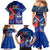 Samoa And France Rugby Family Matching Mermaid Dress and Hawaiian Shirt 2023 World Cup Manu Samoa With Les Bleus - Wonder Print Shop