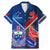 Samoa And France Rugby Family Matching Mermaid Dress and Hawaiian Shirt 2023 World Cup Manu Samoa With Les Bleus - Wonder Print Shop