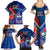 Samoa And France Rugby Family Matching Summer Maxi Dress and Hawaiian Shirt 2023 World Cup Manu Samoa With Les Bleus - Wonder Print Shop