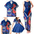 Samoa And France Rugby Family Matching Tank Maxi Dress and Hawaiian Shirt 2023 World Cup Manu Samoa With Les Bleus - Wonder Print Shop