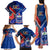 Samoa And France Rugby Family Matching Tank Maxi Dress and Hawaiian Shirt 2023 World Cup Manu Samoa With Les Bleus - Wonder Print Shop