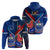 Samoa And France Rugby Hoodie 2023 World Cup Manu Samoa With Les Bleus - Wonder Print Shop