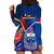 Samoa And France Rugby Hoodie Dress 2023 World Cup Manu Samoa With Les Bleus - Wonder Print Shop