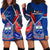 Samoa And France Rugby Hoodie Dress 2023 World Cup Manu Samoa With Les Bleus - Wonder Print Shop