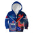 Samoa And France Rugby Kid Hoodie 2023 World Cup Manu Samoa With Les Bleus - Wonder Print Shop