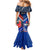 Samoa And France Rugby Mermaid Dress 2023 World Cup Manu Samoa With Les Bleus - Wonder Print Shop