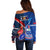 Samoa And France Rugby Off Shoulder Sweater 2023 World Cup Manu Samoa With Les Bleus - Wonder Print Shop