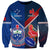 Samoa And France Rugby Sweatshirt 2023 World Cup Manu Samoa With Les Bleus - Wonder Print Shop