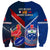 Samoa And France Rugby Sweatshirt 2023 World Cup Manu Samoa With Les Bleus - Wonder Print Shop