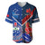 Custom Samoa And France Rugby Baseball Jersey 2023 World Cup Manu Samoa With Les Bleus - Wonder Print Shop