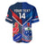 Custom Samoa And France Rugby Baseball Jersey 2023 World Cup Manu Samoa With Les Bleus - Wonder Print Shop