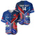 Custom Samoa And France Rugby Baseball Jersey 2023 World Cup Manu Samoa With Les Bleus - Wonder Print Shop