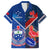 Custom Samoa And France Rugby Hawaiian Shirt 2023 World Cup Manu Samoa With Les Bleus - Wonder Print Shop