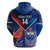 Custom Samoa And France Rugby Hoodie 2023 World Cup Manu Samoa With Les Bleus - Wonder Print Shop