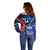 Custom Samoa And France Rugby Off Shoulder Sweater 2023 World Cup Manu Samoa With Les Bleus - Wonder Print Shop