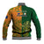 Australia And Ireland Rugby Baseball Jacket 2023 World Cup Walllabies With Shamrocks - Wonder Print Shop