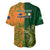 Australia And Ireland Rugby Baseball Jersey 2023 World Cup Walllabies With Shamrocks - Wonder Print Shop