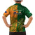 Australia And Ireland Rugby Family Matching Mermaid Dress and Hawaiian Shirt 2023 World Cup Walllabies With Shamrocks - Wonder Print Shop