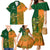 Australia And Ireland Rugby Family Matching Mermaid Dress and Hawaiian Shirt 2023 World Cup Walllabies With Shamrocks - Wonder Print Shop