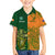 Australia And Ireland Rugby Family Matching Puletasi Dress and Hawaiian Shirt 2023 World Cup Walllabies With Shamrocks - Wonder Print Shop