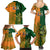 Australia And Ireland Rugby Family Matching Summer Maxi Dress and Hawaiian Shirt 2023 World Cup Walllabies With Shamrocks - Wonder Print Shop