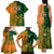 Australia And Ireland Rugby Family Matching Tank Maxi Dress and Hawaiian Shirt 2023 World Cup Walllabies With Shamrocks - Wonder Print Shop