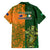 Australia And Ireland Rugby Hawaiian Shirt 2023 World Cup Walllabies With Shamrocks - Wonder Print Shop