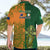 Australia And Ireland Rugby Hawaiian Shirt 2023 World Cup Walllabies With Shamrocks - Wonder Print Shop