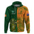 Australia And Ireland Rugby Hoodie 2023 World Cup Walllabies With Shamrocks - Wonder Print Shop