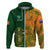 Australia And Ireland Rugby Hoodie 2023 World Cup Walllabies With Shamrocks - Wonder Print Shop