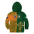 Australia And Ireland Rugby Kid Hoodie 2023 World Cup Walllabies With Shamrocks - Wonder Print Shop