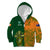 Australia And Ireland Rugby Kid Hoodie 2023 World Cup Walllabies With Shamrocks - Wonder Print Shop