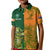 Australia And Ireland Rugby Kid Polo Shirt 2023 World Cup Walllabies With Shamrocks - Wonder Print Shop