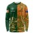 Australia And Ireland Rugby Long Sleeve Shirt 2023 World Cup Walllabies With Shamrocks - Wonder Print Shop