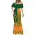 Australia And Ireland Rugby Mermaid Dress 2023 World Cup Walllabies With Shamrocks - Wonder Print Shop