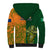 Australia And Ireland Rugby Sherpa Hoodie 2023 World Cup Walllabies With Shamrocks LT14