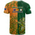 Australia And Ireland Rugby T Shirt 2023 World Cup Walllabies With Shamrocks LT14