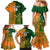 Custom Australia And Ireland Rugby Family Matching Mermaid Dress and Hawaiian Shirt 2023 World Cup Walllabies With Shamrocks - Wonder Print Shop