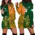 Custom Australia And Ireland Rugby Hoodie Dress 2023 World Cup Walllabies With Shamrocks - Wonder Print Shop