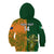 Custom Australia And Ireland Rugby Kid Hoodie 2023 World Cup Walllabies With Shamrocks - Wonder Print Shop