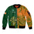 custom-australia-and-ireland-rugby-sleeve-zip-bomber-jacket-2023-world-cup-walllabies-with-shamrocks