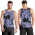 Purple Hawaii Men Tank Top Tapa Cloth Mix Tropical Flowers Pastel Vibes - Wonder Print Shop