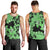 Green Hawaii Men Tank Top Tapa Cloth Mix Tropical Flowers Pastel Vibes - Wonder Print Shop