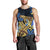 Polynesia Fabric Men Tank Top Polynesian Tribal With Frangipani Flowers - Wonder Print Shop